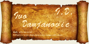 Ivo Damjanović vizit kartica